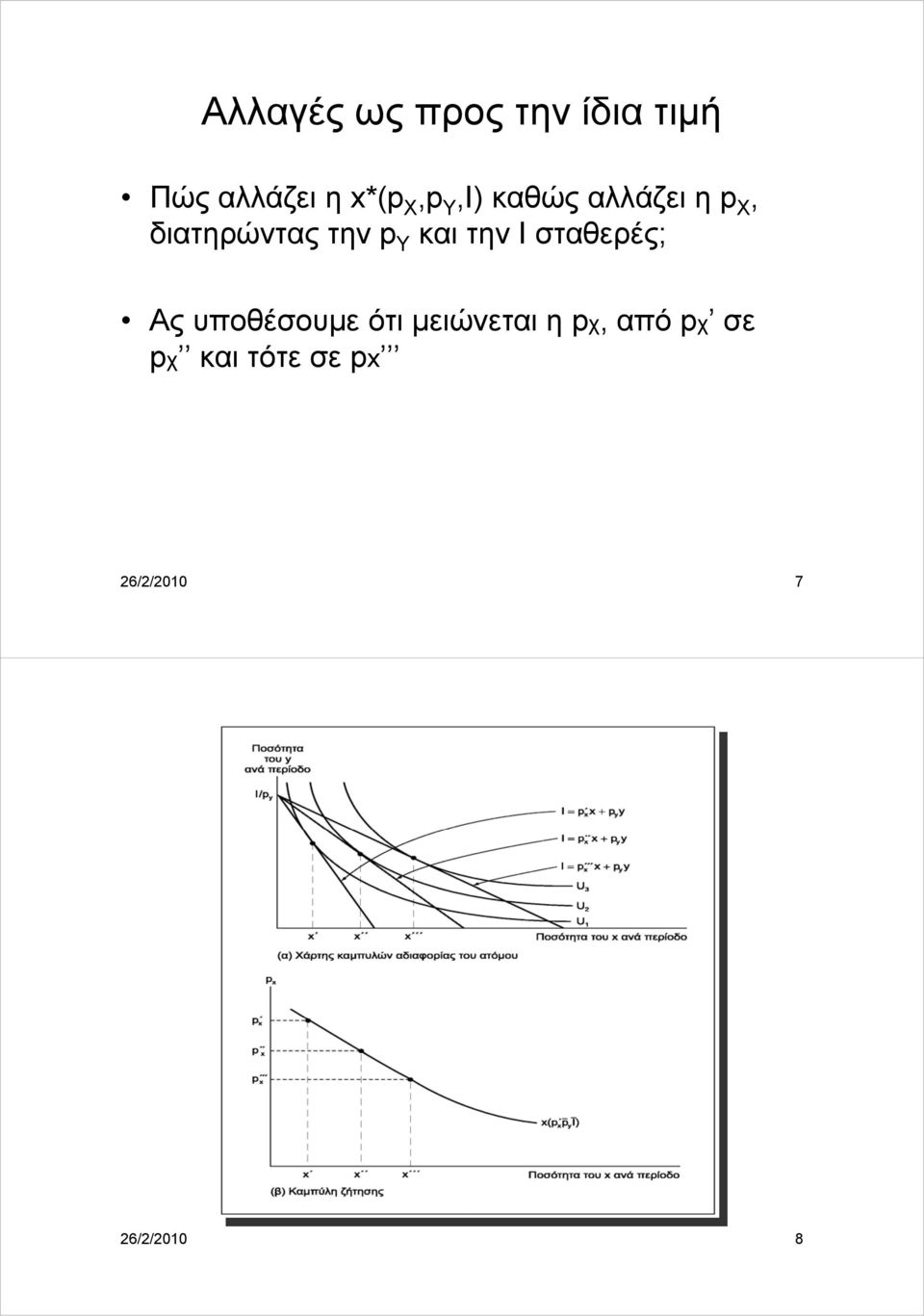 και την Ι σταθερές; Ας υποθέσουμε ότι μειώνεται η