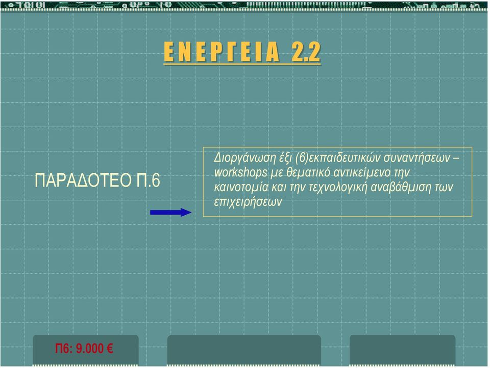 workshops µε θεµατικό αντικείµενο την