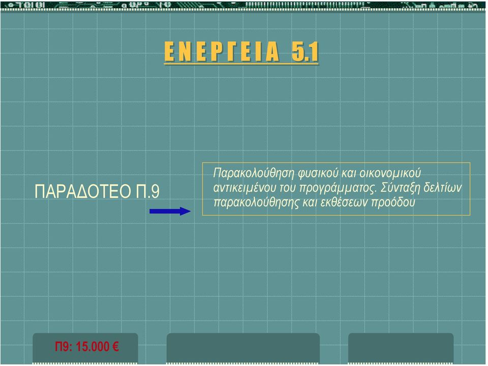 αντικειµένου του προγράµµατος.