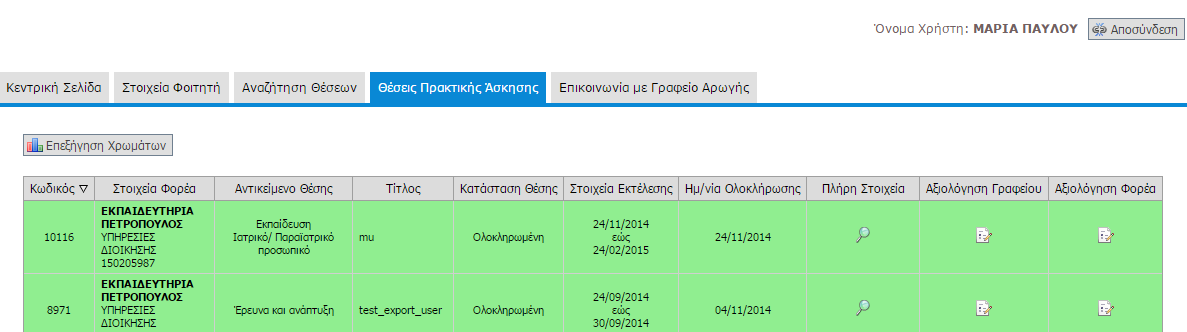 για να υποβληθεί επιτυχώς το ερωτηματολόγιο και να ολοκληρωθεί η αξιολόγηση του πληροφοριακού συστήματος «Άτλας».