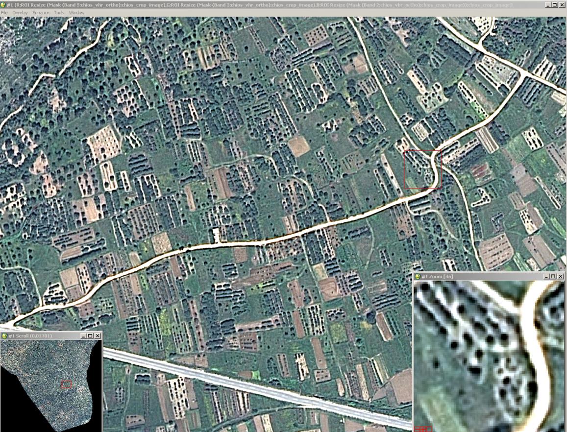 δορυφορικής εικόνας με στόχο την εξαγωγή αποτελεσμάτων ταξινομημένων εικόνων χρήσης