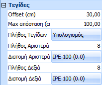 Για κάθε δομικό στοιχείο επιλέξτε την αντίστοιχη διατομή. Κάντε κλικ πάνω στη default διατομή και στο πλαίσιο διαλόγου επιλέξτε τη δική σας διατομή.