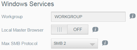 ΙΑΜΌΡΦΩΣΗ ΡΥΘΜΊΣΕΩΝ Windows Services (Workgroup) - (Υπηρεσίες Windows (Ομάδα εργασίας)) Η ομάδα εργασίας είναι το όνομα που εκχωρείτε σε κάθε μέλος μιας ομάδας συσκευών δικτύου υπολογιστών σε