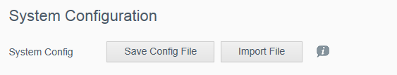 ΙΑΜΌΡΦΩΣΗ ΡΥΘΜΊΣΕΩΝ Import/Export Current Configuration (Εισαγωγή/Εξαγωγή τρέχουσας διαμόρφωσης) Σημαντικό: Προτού εκτελέσετε επαναφορά στις εργοστασιακές ρυθμίσεις ή ενημέρωση του συστήματος,