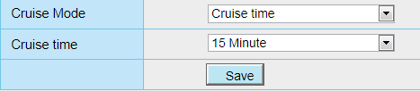 πλήκτρο save (αποθήκευση). Εικόνα 4.60 4.7.2 Cruise Settings (Ρυθμίσεις περιπολίας) Παρακάτω περιγράφονται οι ρυθμίσεις προσθήκης/ αφαίρεσης περιπολίας. Εικόνα 4.61 Ρύθμιση της κατάστασης περιπολίας (cruise mode) Υπάρχουν δύο καταστάσεις περιπολίας: Cruise time (ώρα περιπολίας) και Cruise Loops (Κύκλοι περιπολίας).