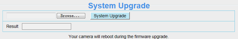 Εικόνα 4.69 4.9.2 System Upgrade (Ενημέρωση Συστήματος) Θα εμφανιστεί η τρέχουσα έκδοση του firmware στην οθόνη σας.