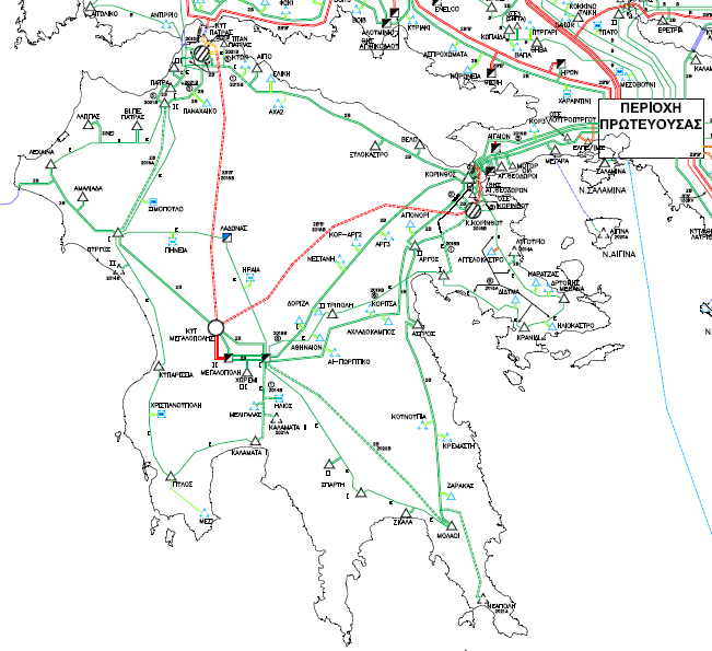 Development of 400kV network in Peloponese