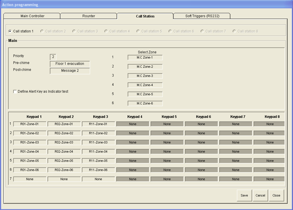 Plena VAS configuration Διαμόρφωση el 49 4.7.3 Σταθμός κλήσεων (Call Station) Επιλέξτε την καρτέλα "Σταθμός κλήσεων" (Call Station).