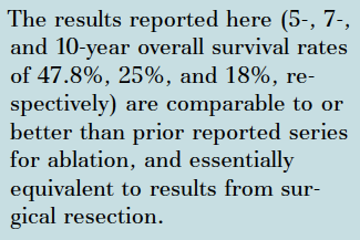 Small Liver Colorectal Metastases Treated with Percutaneous Radiofrequency Ablation: Local Response Rate and Long-term Survival with Up to 10-year Follow-up H διαδερμική θερμοκαυτηρίαση μπορεί να
