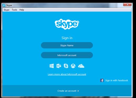 5. Μόλις εγκατασταθεί θα δείτε μια οθόνη εκκίνησης. Πρέπει να έχετε ένα λογαριασμό Skype.