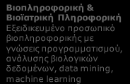 Β5. ΕΞΑΤΟΜΙΚΕΥΜΕΝΗ ΙΑΤΡΙΚΗ: Δεξιότητες Ανθρώπινου Δυναμικού και εξειδικεύσεις ανά συνδυαζόμενη Τεχνολογία Αιχμής Βιοπληροφορική & Βιοϊατρική Πληροφορική Εξειδικευμένο προσωπικό βιοπληροφορικής με