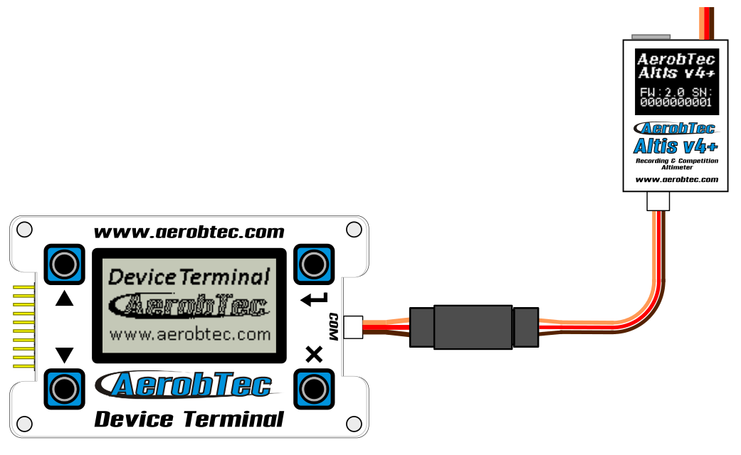 8. Pripojenie k zariadeniu Device Terminal Nastavenia Altis v4+ sú prístupné aj cez AerobTec Device Terminal, čo je multifunkčné zariadenie umožňujúce zmeny nastavení a zobrazovanie online dáta a