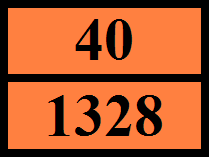 Πορτοκαλί δίσκοι : Κωδικός περιορισμού σήραγγας (ADR) Κωδικός EAC 14.6.2.