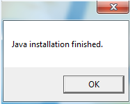 Μετά το τέλος της εγκατάστασης της Java εγκαθίστανται τα πιστοποιητικά Στα μηνύματα