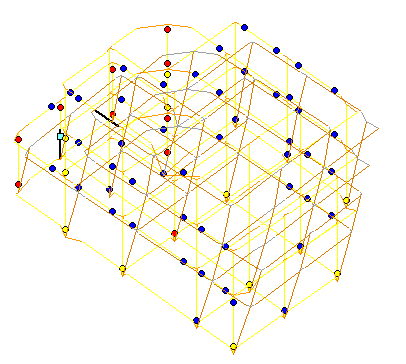 Επιπλέον, τα θαλασσί τετραγωνάκια που εμφανίζονται στα άκρα των στοιχείων, δηλώνουν αστοχία από διάτμηση.