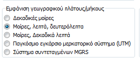 υψόμετρο από το οποίο βλέπουμε το σημείο αυτό.