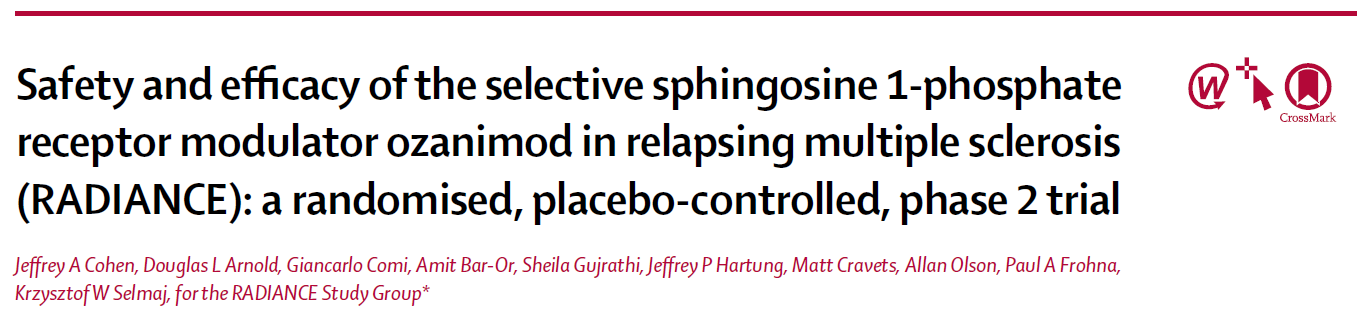 Sphingosine 1-phosphate (S1P) is a soluble signaling molecule involved in a wide range of immunological, cardiovascular, and neurological processes through interaction with five members of a
