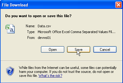 Ανοίγουμε το αρχείο με MS excel ή με οποιαδήποτε