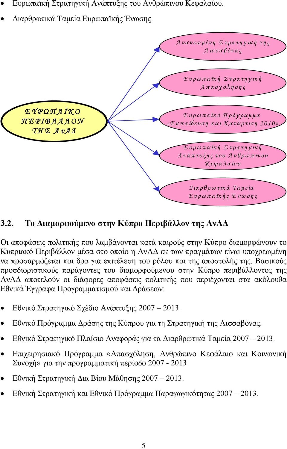 Κεφαλαίου Διαρθρωτικά Ταμεία Ευρωπαϊκής Ένωσης 3.2.