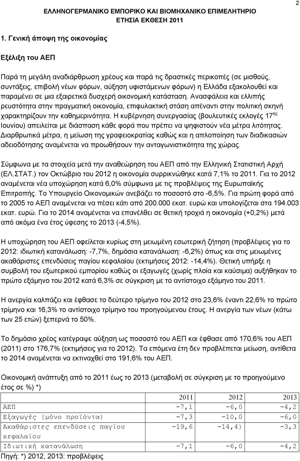 Ανασφάλεια και ελλιπής ρευστότητα στην πραγματική οικονομία, επιφυλακτική στάση απέναντι στην πολιτική σκηνή χαρακτηρίζουν την καθημερινότητα.