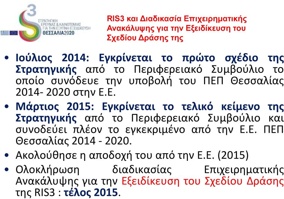 Θεσσαλίας 2014-2020 στην Ε.