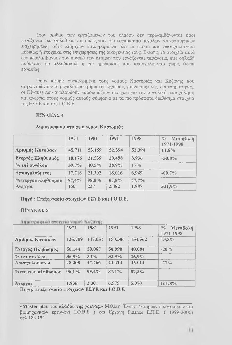 Επίσης τα στοιχεία αυτά δεν περιλαμβάνουν τον αριθμό των ατόμων που εργάζονται παράνομα, είτε δηλαδή πρόκειται για αλλοδαπούς ή για ημεδαπούς που απασχολούνται χωρίς άδεια εργασίας.