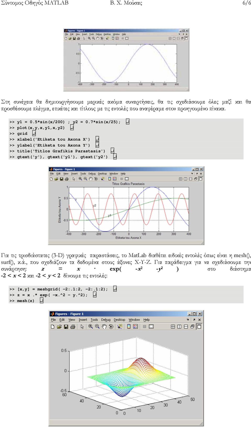 >> y1 = 0.5*sin(x/200) ; y2 = 0.