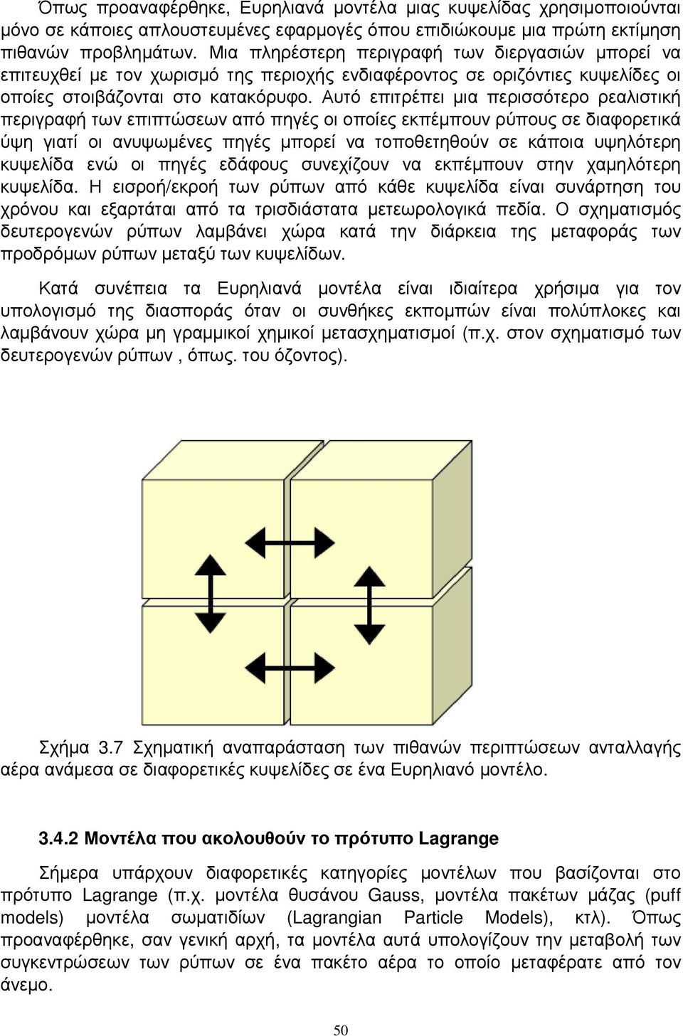 Αυτό επιτρέπει µια περισσότερο ρεαλιστική περιγραφή των επιπτώσεων από πηγές οι οποίες εκπέµπουν ρύπους σε διαφορετικά ύψη γιατί οι ανυψωµένες πηγές µπορεί να τοποθετηθούν σε κάποια υψηλότερη