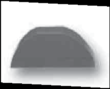 Plechové príslušenstvo ku strešným krytinám v tvare škridle /ks Decorrey Monterrey štandard T20 štandard (Polyester) 1. Hrebenáč oblý 2. Hrebenáč rovný 3. Úžľabie 4. Štítová obruba horný diel 5.