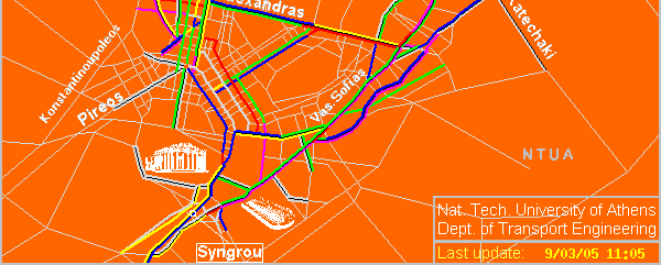 Παραδείγµατα Συγκοινωνιακός Χάρτης της Αθήνας (1/2) Εργαστήριο Σιδηροδροµικής και