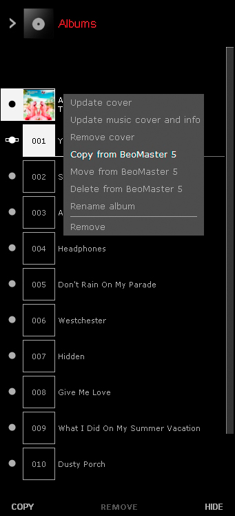 Οργάνωση του περιεχομένου σας Όταν το BeoMaster 5 αποτελεί μέρος του συστήματός σας, η μουσική, οι φωτογραφίες και τα βίντεο μπορούν εύκολα και γρήγορα να μετακινηθούν μεταξύ του υπολογιστή σας και