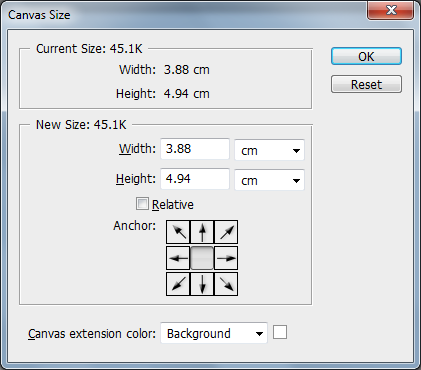 10. Canvas Extension Color: Από το πτυσσόμενη λίστα επιλέγουμε χρώμα με το οποίο θα καλυφθεί ο χώρος αυτός. 11. ΟΚ 2. Αλλαγή Μεγέθους Εικόνας Σε Εικονοστοιχεία (Pixels), Μονάδες Μέτρησης 1. Image 2.