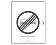 190 Οδήγηση και χρήση Πρόσθετα σήματα πρόσθετες συμβουλές για σήματα οδικής κυκλοφορίας περιορισμός ρυμούλκησης τρέιλερ προειδοποίηση υγρού οδοστρώματος προειδοποίηση πάγου στο οδόστρωμα βέλη