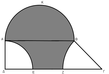 11. Ορθογώνιο τρίγωνο με κάθετες πλευρές 10 cm και 13 cm είναι ισεμβαδικό με τραπέζιο του οποίου η μια βάση είναι κατά 4 cm μικρότερη του διπλασίου της άλλης.