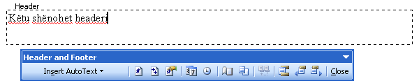 Margjina poshtë Formati i letrës Caktimi i formatit të letrës bëhet në këtë mënyrë: 1. File 2. Page Setup si rezultat hapet menyja Page Setup 3. Paper Korniza Page Setup 3.