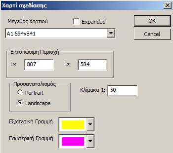 Αν πιέσετε δύο φορές (double click) επάνω στην ονομασία ενός υπάρχοντος layer, εμφανίζεται πλαίσιο διαλόγου όπου μπορείτε να τροποποιήσετε την περιγραφή ή το χρώμα του layer.