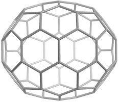 Fulerény / Fullerenes Fulerény sú sférické molekuly (klastre) zložené z päť- alebo šesť- početných kruhov atómov uhlíka.