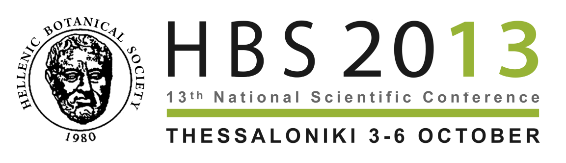 Hellenic Botanical Society 13 th Panhellenic Scientific Conference Program and Abstracts