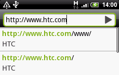 118 Οδηγός χρήσης του HTC Wildfire Πρόγραμμα περιήγησης στο Web Χρήση του προγράμματος περιήγησης στο Web του τηλεφώνου σας Ανοίξτε το πρόγραμμα περιήγησης στο Web για να ξεκινήσετε την περιήγηση στο