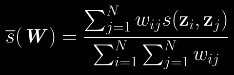 Τοπικοί δείκτες πολυμεταβλητής χωρικής συνάφειας Τοπικός μέσος όρος (σταθμισμένος ή όχι) εκείνων των τιμών συνάφειας s(zi, zj) κατά ζεύγη που αντιστοιχούν σε Ni(W) γειτονικά ζεύγη θέσεων μίας
