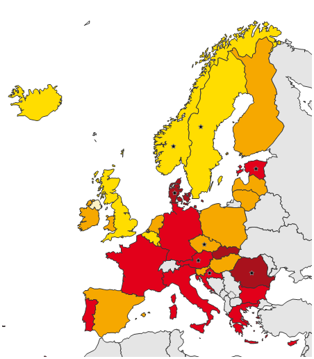 Σημειακός Επιπολασμός Νοσοκομειακών Λοιμώξεων και Χρήσης Αντιβιοτικών Αντιβιοτικών2012 Percentage of antimicrobials prescribed for medical prophylaxis in acute care hospitals in Europe, ECDC PPS