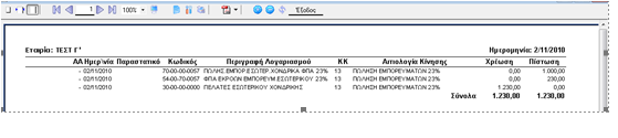 Με το κουμπί «Επιλογή» πραγματοποιείται αυτόματα η εγγραφή άρθρου από το υποκατάστημα στο κεντρικό.