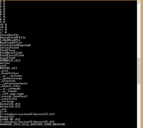 -o Print offset in file string was located -n Minimum string length (default is 3) -q Quiet (no banner) -s Recurse subdirectories -u Unicode-only search (Unicode and Ascii is default) To search one