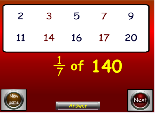 3. Κλάσμα ως τελεστής 3.1. Ιστοσελίδα: http://www.mathplayground.com/fractions_fractionof.