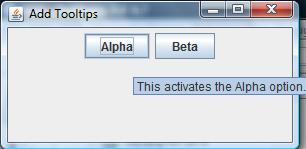 Τα tooltips είναι επεξηγηματικό κείμενο που εμφανίζεται όταν το ποντίκι μπαίνει στο χώρο ενός