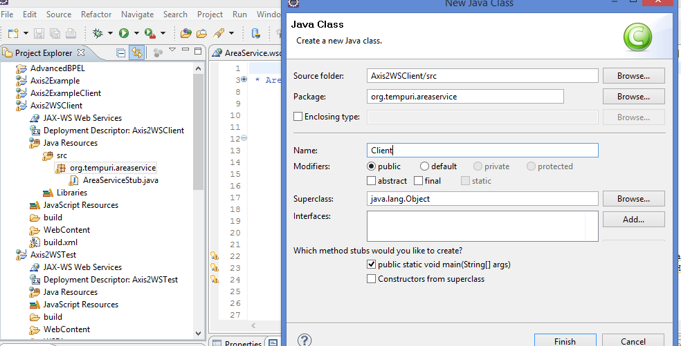 Consuming Web service using Web Service Client