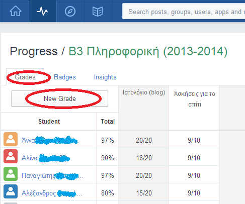 Δημοσκοπήσεις (Polls) Το Edmodo μπορεί να χρησιμοποιηθεί για διενέργεια δημοσκοπήσεων μεταξύ των μαθητών. Για δημιουργία μιας δημοσκόπησης επιλέγουμε την επιλογή «Poll» [εικόνα 14].