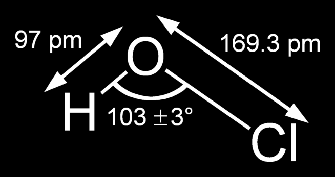 Dezinfekcia vody Pridávanie chlóru do vody spôsobuje reakciu: Cl 2 + H 2 O HClO + HCl pričom vzniká kyselina chlórna a kyselina chlórovodíková.