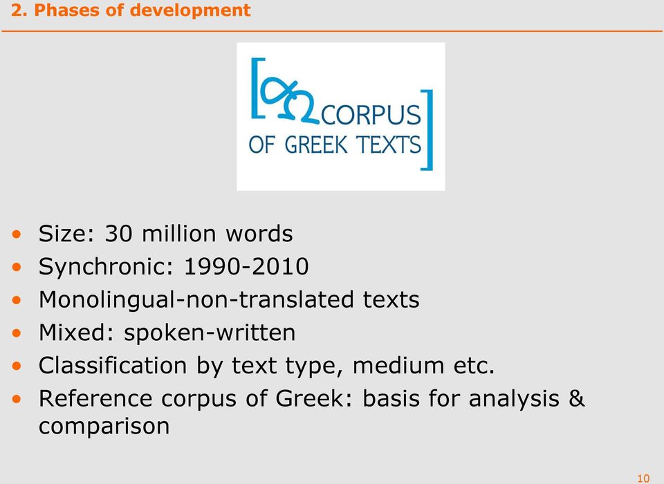 Mixed: spoken-written Classification by text type,