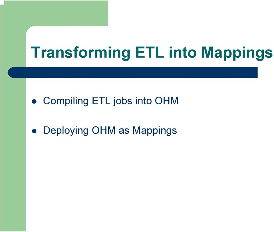 Compiling ETL jobs